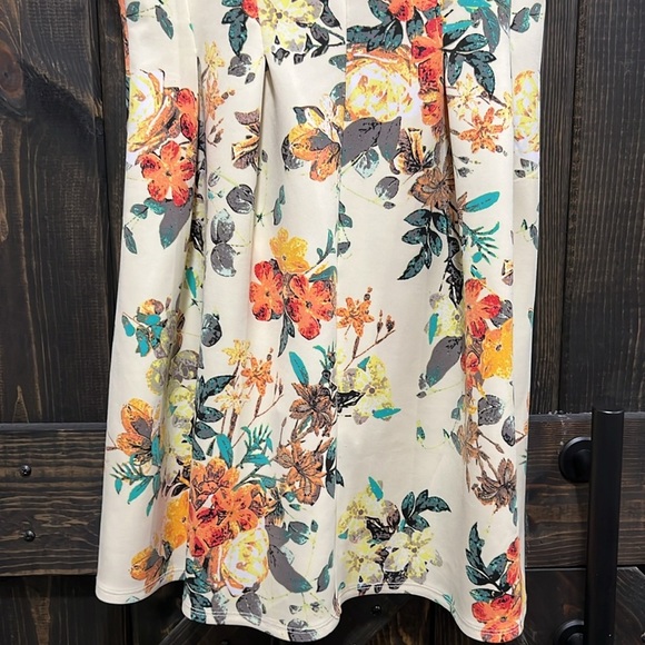 Candies Floral Mini Dress L Vintage Floral Sundress Boho Stretch Flare Y2K Chic - Picture 4 of 10
